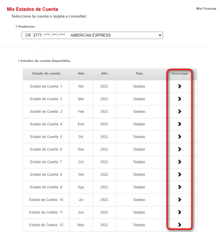 Estado de cuenta Tarjeta de Crédito BAC Credomatic