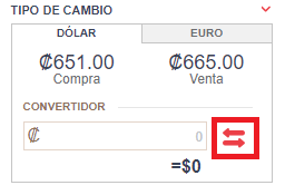 Tipo de cambio