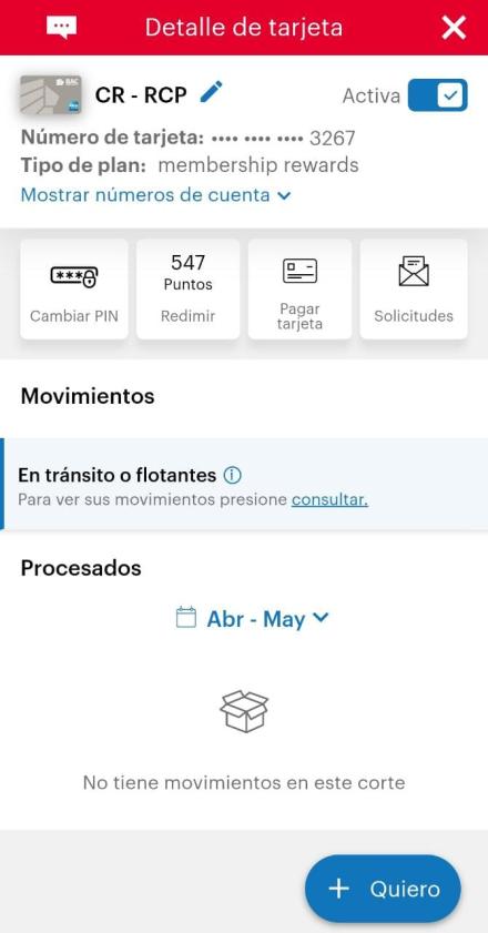 Estados de cuenta anteriores