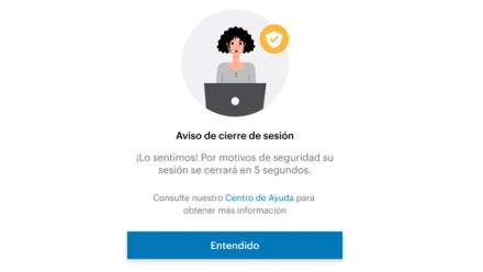 Cierre de sesión por seguridad